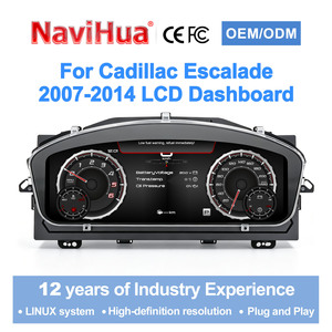 ชุดอัพเกรดระบบ Linux สำหรับรถยนต์ Navihua พร้อมหน้าปัดดิจิตอล LCD สำหรับ Cadillac Escalade ปี 2007-2014 - Product Image 1