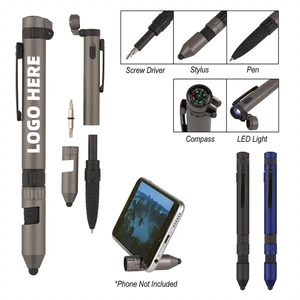 Bolígrafo Multiherramienta 7 en 1 Personalizado con Soporte para Teléfono y Lápiz Óptico, Logotipo Personalizado Impreso, Bolígrafo Novedoso para la Escuela, Oficina y Promociones - Product Image 2