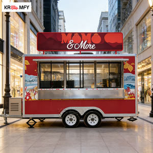 Remorque alimentaire mobile pour boissons et café, cuisine entièrement équipée, certifiée CE, pour bonbons et chips - Product Image 3