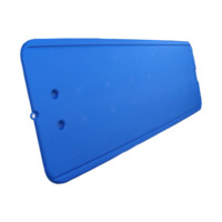 Bateau à fond plat en plastique PE rotomoulé, anti-âge, étanche et durable, de 4,5 m, personnalisé OEM, pour patrouille fluviale