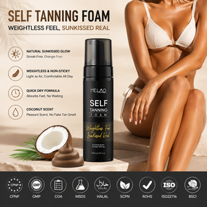 Mousse autobronzante Private Label Summer Glow pour peaux foncées, bronzage longue durée, effet soleil. - Product Image 1