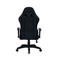 Chaise de bureau pivotante moderne et abordable avec roulettes, revêtement en cuir synthétique, éclairage LED RGB, hauteur réglable, électrique EN1335