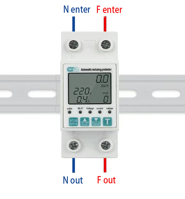 Tuya WiFi Smart Din Rail Energy Meter 1P/2P for Home or Office Use
