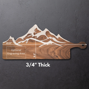 Planche à charcuterie en bois <span class=keywords><strong>de</strong></span> forme <span class=keywords><strong>montagne</strong></span> sur mesure, plateau <span class=keywords><strong>de</strong></span> service en noyer, incrustation époxy <span class=keywords><strong>fromage</strong></span>, viande, plateau <span class=keywords><strong>de</strong></span> fruits, - Product Image 4