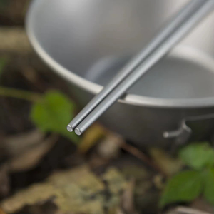 Wholesale Keith Ti5634 Luxury Modern Korean Design Titanium Eco-Friendly Silver Color Sanded Surface <b>Reusable</b> Solid <b>Chopsticks</b> - Product Image 3