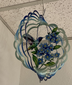 Molino de Viento con Forma de Pájaro Colgante, Adornos para Interiores y Exteriores, Molinos de Viento Metálicos 3D para Decoración de Jardín y Patio, Escultura de Viento Artística para Jardín - Product Image 5