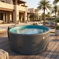 Piscine gonflable extérieure en tissu Drop Stitch, anti-UV, adaptée aux enfants et aux nouveau-nés, écologique, portable, personnalisable