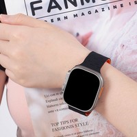 Compatible with for Watch Grid-Pattern Two-Tone Magnetic Silicone Strap IWatch 110 Made in China