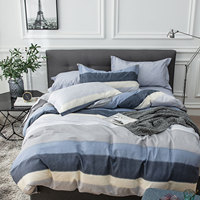 Emballage de gros Ensemble de literie couette super douce en tricot 4 pièces