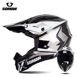 Casque de motocross tout-terrain léger en ABS, nouveau modèle intégral, avec fermeture rapide, compatible avec les lunettes - Product Image 2