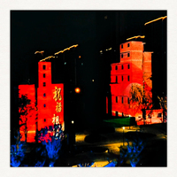 Plano de planta Pantalla visual Proyección curva interactiva Contenido personalizado Holograma Mapeo 3D Proyector arquitectónico al aire libre