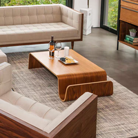 Table centrale en bois de style japonais Loft classique pour appartement Table basse scandinave pour le salon