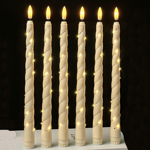 Candela Elettronica LED in Plastica a Filo Lungo, Candela <span class=keywords><strong>di</strong></span> Cera per Festa della Mamma, Pasqua, Matrimonio, Compleanno, <span class=keywords><strong>Cena</strong></span> <span class=keywords><strong>di</strong></span> <span class=keywords><strong>Natale</strong></span> - Product Image 4