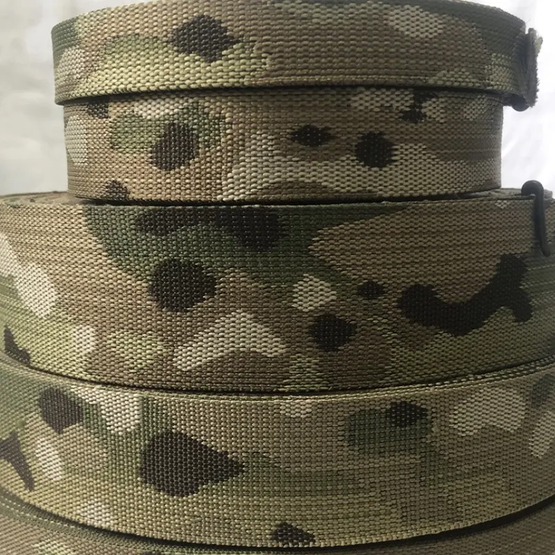 Impressão personalizada Design Camuflagem Heavy Duty Camo Tactical Webbing Correias