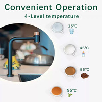 Luckboil Smart robinet d'eau chaude instantané 4 en 1 ébullition réfrigérée en acier inoxydable cuisine bouillie match avec filtre à eau robinet robinet