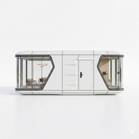 Maison Capsule Moderne Préfabriquée pour Aéroport et Résidence, Chambres Doubles, Durée de Vie 40 Ans, 8.5x3.3x3.2m, Anti-sismique Niveau 7, pour Hôtels et Villas