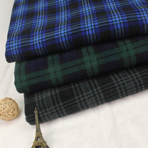 100% Polyester classique <span class=keywords><strong>Plaid</strong></span> imprimé 100D/144F tissu <span class=keywords><strong>polaire</strong></span> respirant tricoté matériau organique pour les pyjamas des filles - Product Image 6