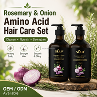 Champú y Acondicionador SILU Natural de Romero y Cebolla con Aminoácidos para el Cuidado del Cabello, Proveedor de Marca Privada OEM