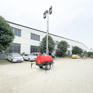 Generador diésel de remolque resistente a la intemperie con control remoto inteligente y luz de Torre Arranque remoto fácil - Product Image 2