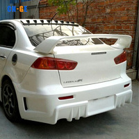 Extension de becquet arrière en plastique ABS brillant noir ou fibre de carbone pour MITSUBISHI LANCER Upgrade EVO 2010 2011 2012 2013 2014