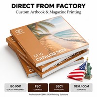 Impression en gros de catalogues, brochures et livrets personnalisés Caifeng sur papier fantaisie A5/A4 avec reliure parfaite et impression sur film