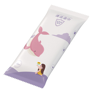 Haining Tide Cleaning <b>Wipes</b> 10pcs Portable Disposable With Floral Fragrance For <b>Hand</b> Mouth Face Travel Use - Product Image 5