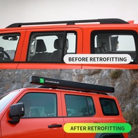 Nouveau porte-bagages de toit sport en alliage d'aluminium pour Range Rover, tentes latérales, pare-soleil, abri contre le vent et la pluie pour le camping et les pique-niques