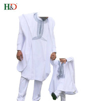 H & D Vêtements traditionnels africains pour parents et enfants, très vendus, pour hommes, provenant d'une usine chinoise