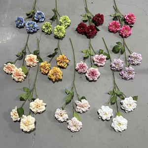 Yixuan <b>Artificial</b> <b>Peony</b> Flowers Silk Realistic Wedding Home Decor - Product Image 2