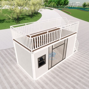 Low <strong>Cost</strong> Portable Prefab Two Story Flat Pack <strong>Homes</strong> 20 40 ft Units Large Prefabricated Living <strong>Container</strong> House - Product Image 4