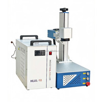 Mesin Penanda Laser UV 10W 15W 20W 5W dengan Fokus Otomatis UV CCD dan Pendingin Air UV 355nm