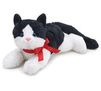 Peluche chat violet à gros visage, poupée bébé pour filles