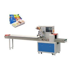 Machine d'emballage horizontale Lerford semi-automatique, enveloppeuse multifonctionnelle haute précision pour biscuits, gaufrettes et produits de boulangerie - Product Image 1