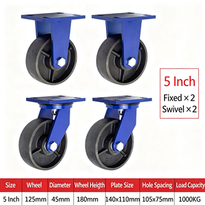 swivel caster <b>with</b> directional <b>lock</b> straight line tracking long distance transport warehouse cart easy - Product Image 6