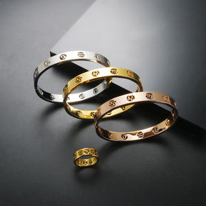 Horóscopo del zodiaco para mujer, joyería de oro de 18K, signo de <span class=keywords><strong>Piscis</strong></span> de acero inoxidable, conjunto de anillo de joyería hueca, 12 Uds. Al por mayor - Product Image 3