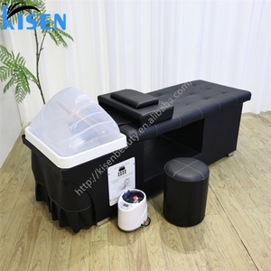 Kisen Plumbing Required Salon Shampoo <b>Bed</b> Designed for High Traffic Spas Features Constant Flow Water Circulation System - Product Image 4