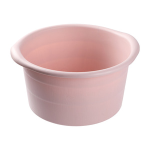 Foot Bath Basin Round Cream PP Material Thickened Massage Function For Home And Dormitory Use - Product Image 5