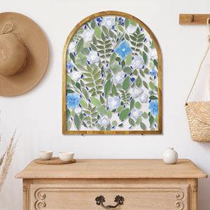 卸売両面ガラス透明三次元葉標本無垢材フォトフレームアーチ手エンボス額縁 - Product Image 5