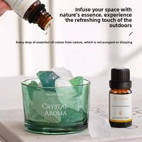 Huile essentielle d'aromathérapie, extrait naturel pur de plantes, notes florales, spécialement conçue pour les pierres diffuseuses en cristal ; Huile