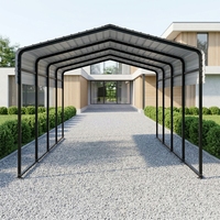 Abri de voiture portable préfabriqué 12x20 pour extérieur, structures d'ombrage individuelles durables, abris métalliques en gros, carports en Australie
