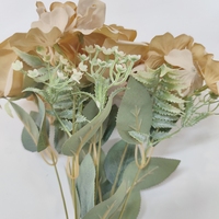 Großhandel Brown Rose künstliche Blumen Home Office Hochzeits dekor