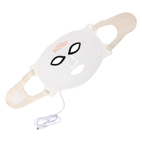 Masque facial LED en silicone pour photothérapie, lumière rouge 630 nm, NIR 850 nm, équipement de beauté portable