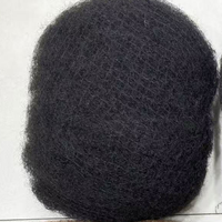 Extensions de cheveux vierges 100% naturels, type afro crépu, en vrac, pour tresses et dreadlocks au crochet, qualité 12A, origine vietnamienne, noir naturel, personnalisables