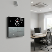 Thermostat numérique programmable WIFI AC630F pour ventilo-convecteur 2/4 tuyaux, design carré moderne, 220V, ignifuge PC+ABS, économie d'énergie