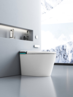 Toilette de bidet intelligente en céramique d'une seule pièce moderne de Offre Spéciale de luxe de style canadien toilette intelligente avec rinçage et nettoyage automatiques