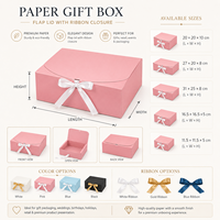 Kotak Hadiah Lilin Lipat Bentuk Kustom dari Kertas Kraft Daur Ulang untuk Pengiring Pengantin, Pernikahan, Pesta Bayi, Pengiring Pria, Lamaran