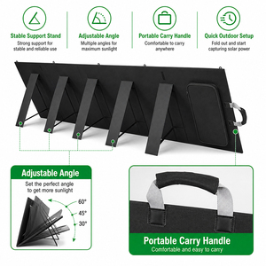High Efficiency 600 Watt <b>Solar</b> <b>Foldable</b> 24V Monocrystalline Silicon <b>Solar</b> Portable 500W 400W Camping <b>Solar</b> for - Product Image 3