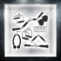 En stock : Accessoire de machine à câble antidérapant en caoutchouc pour triceps et poulies, idéal pour les machines de traction dorsale (LAT Pulldown) et les équipements de gym à domicile.
