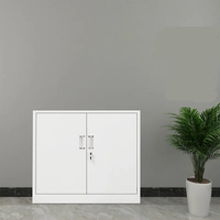 Armoire de classement autoportante en acier moderne, écologique, durable, grande capacité, avec porte vitrée et serrure à clé, 4 tiroirs, pour chambre et école