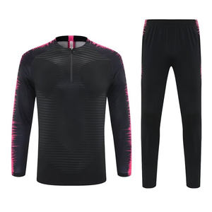 Liên Milan Bóng Đá Chuyên Nghiệp Đào Tạo Bộ Cho Người Lớn 2425 Paris Mùa Đông Đào Tạo Mặc Dài Tay Áo Nửa Dây Kéo Tên Logo - Product Image 6